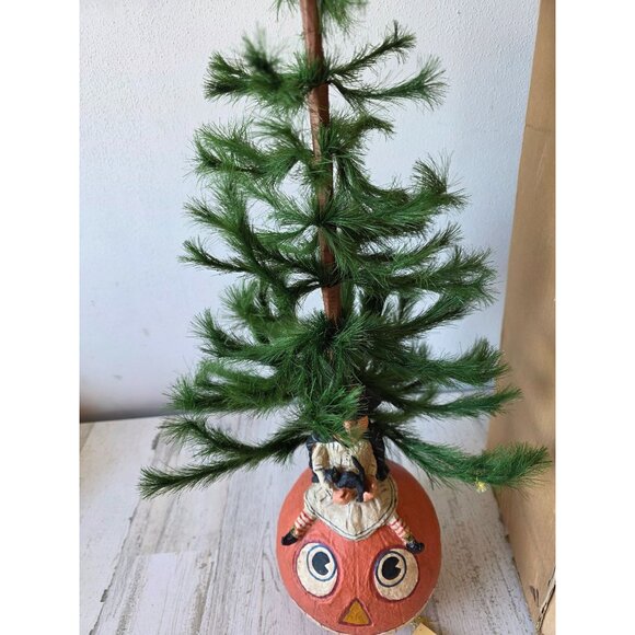 Poliwoggs Halloween witch tree David critchfield fortunato vintage table top pum - Picture 7 of 9